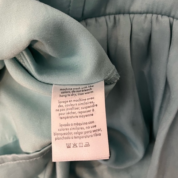 WeWoreWhat Corset Baby Blue Tiered Midi Dress - Picture 7 of 9